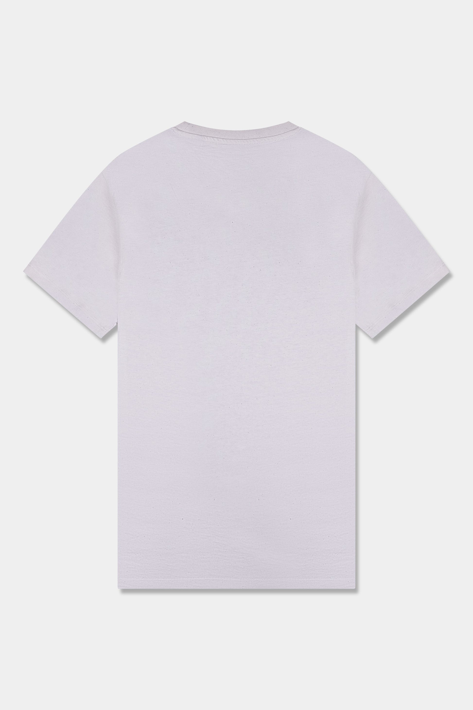 Unisex cotton t-shirt in raw natural with a comfortable fit, featuring PLUS logo perfect for casual wear