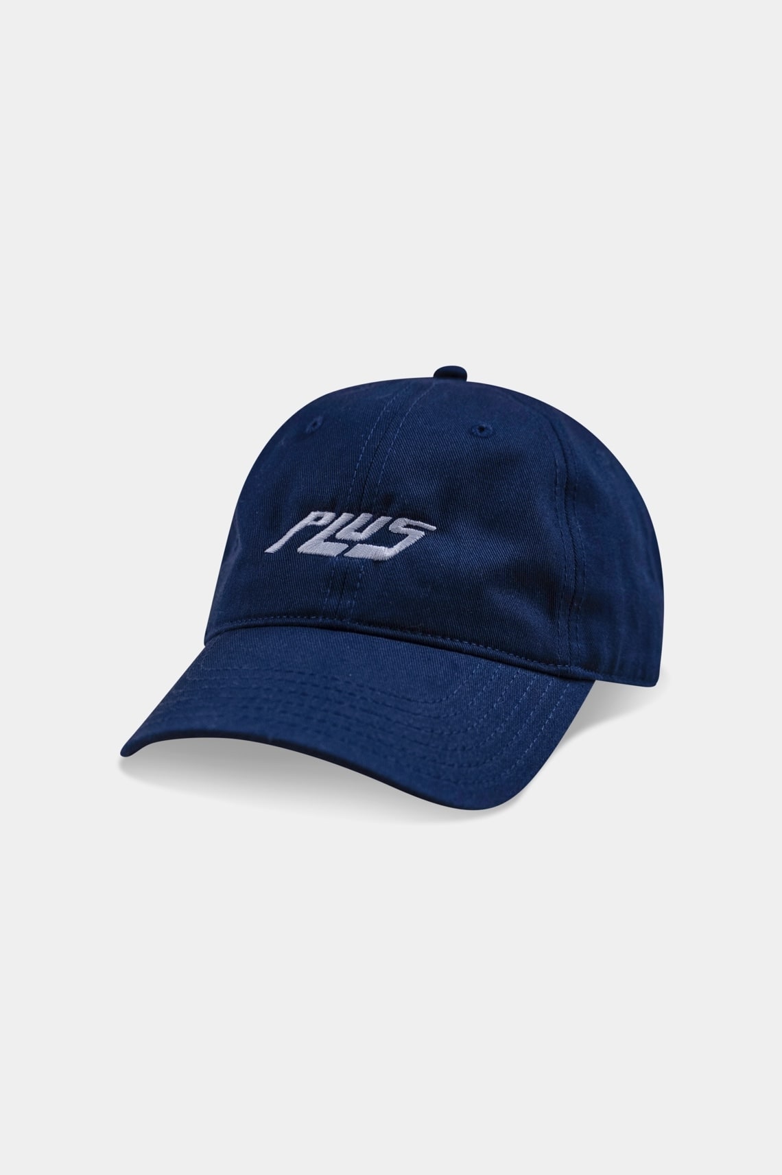 Adjustable navy blue baseball cap with embroidered logo, perfect for sun protection and casual style