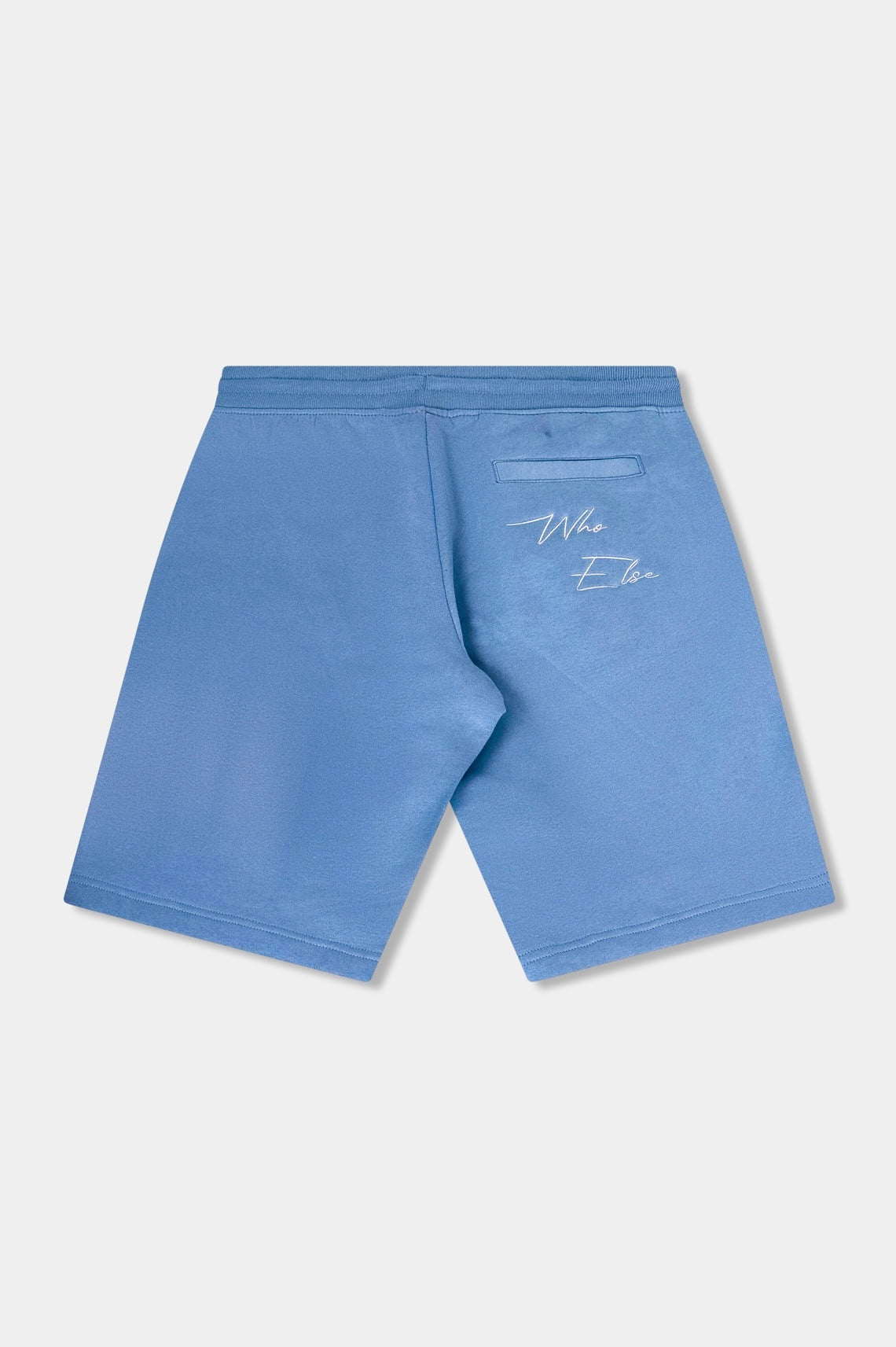 Stylish cotton blend shorts in baby blue with deep side pockets and a relaxed fit, perfect for summer days, beach outings, and everyday comfort