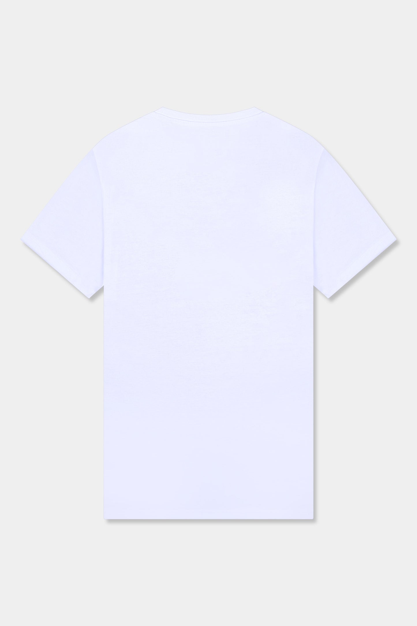 Unisex cotton t-shirt in white  with a comfortable fit, featuring PLUS logo perfect for casual wear